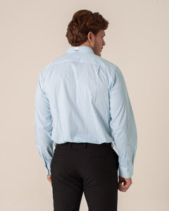 NAUTICA CAMISA M/L DE HOMBRE AZUL WR6540-4N5