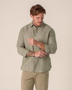 NAUTICA CAMISA M/L DE HOMBRE VERDE WR5536-3CY