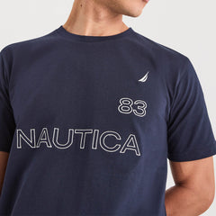 CAMISETA NAUTICA PARA CABALLERO COLOR AZUL