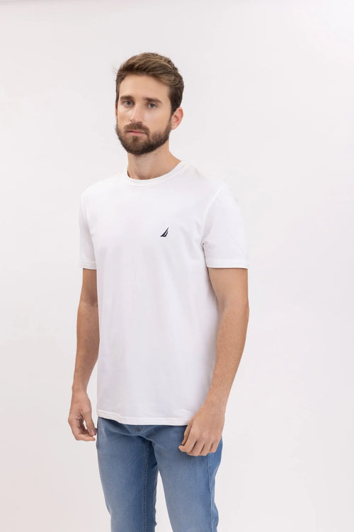 NAUTICA T-SHIRT M/C DE HOMBRE BLANCO 41050V-1BW