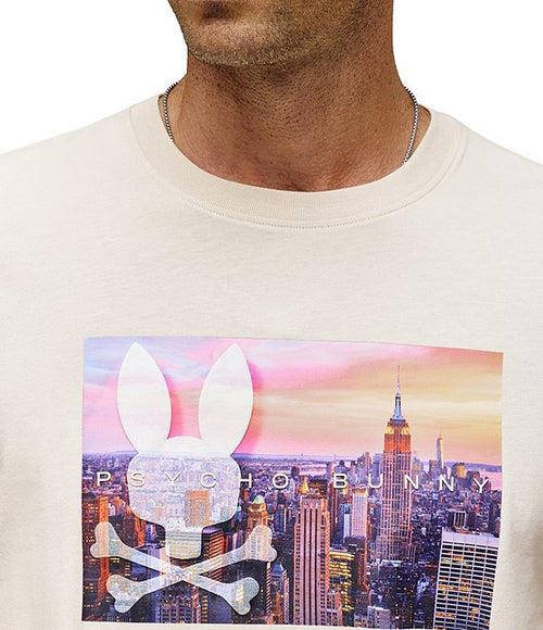 psycho bunny camiseta hombre fantasia beige