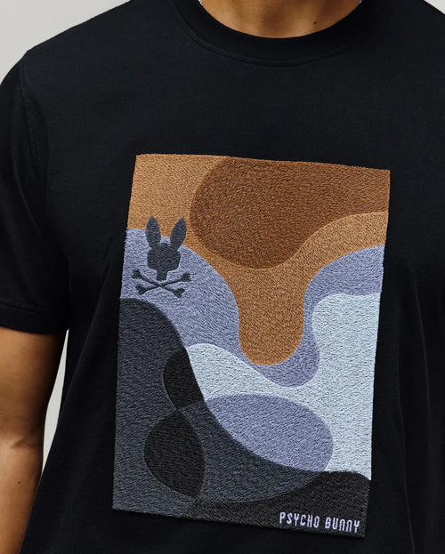 psycho bunny camiseta hombre fantasia negro