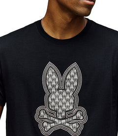 psycho bunny camiseta hombre fantasia negro