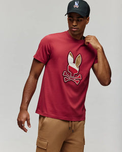 psycho bunny camiseta hombre fantasia rojo