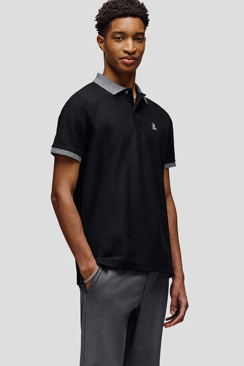 psycho bunny polo manga corta hombre fantasia negro