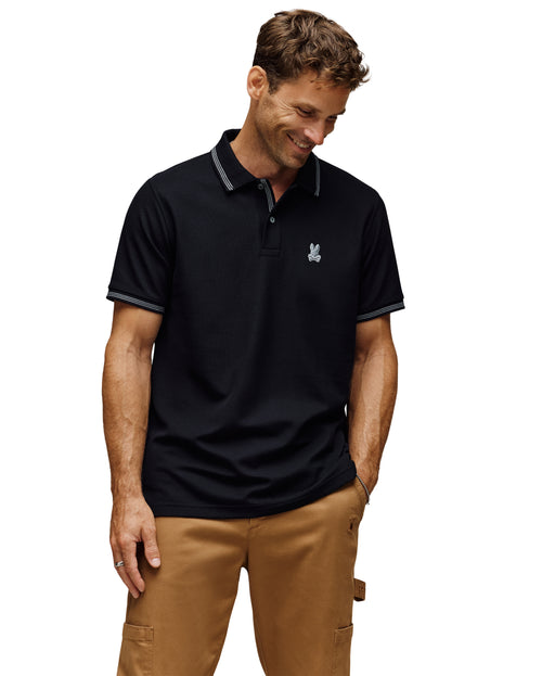 psycho bunny polo manga corta hombre fantasia negro