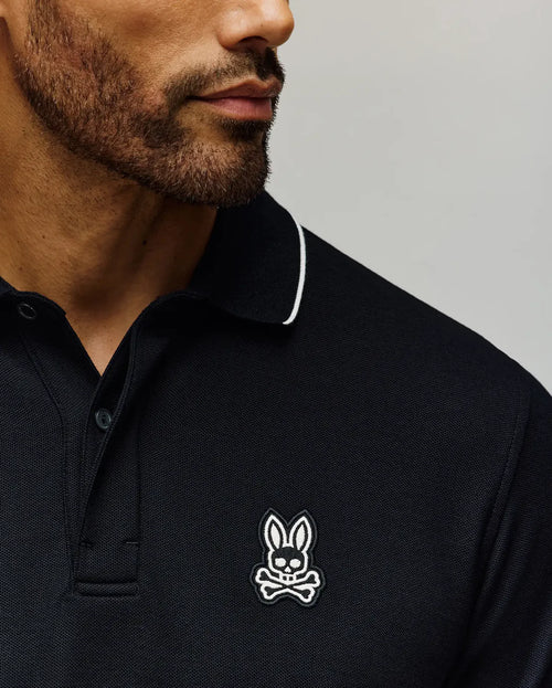 psycho bunny polo manga corta hombre fantasia negro