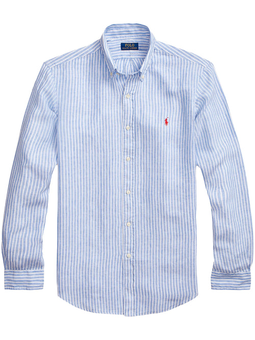 CAMISA M/L RALPH LAUREN HOMBRE 5137A BLUE/WHITE 710873446001