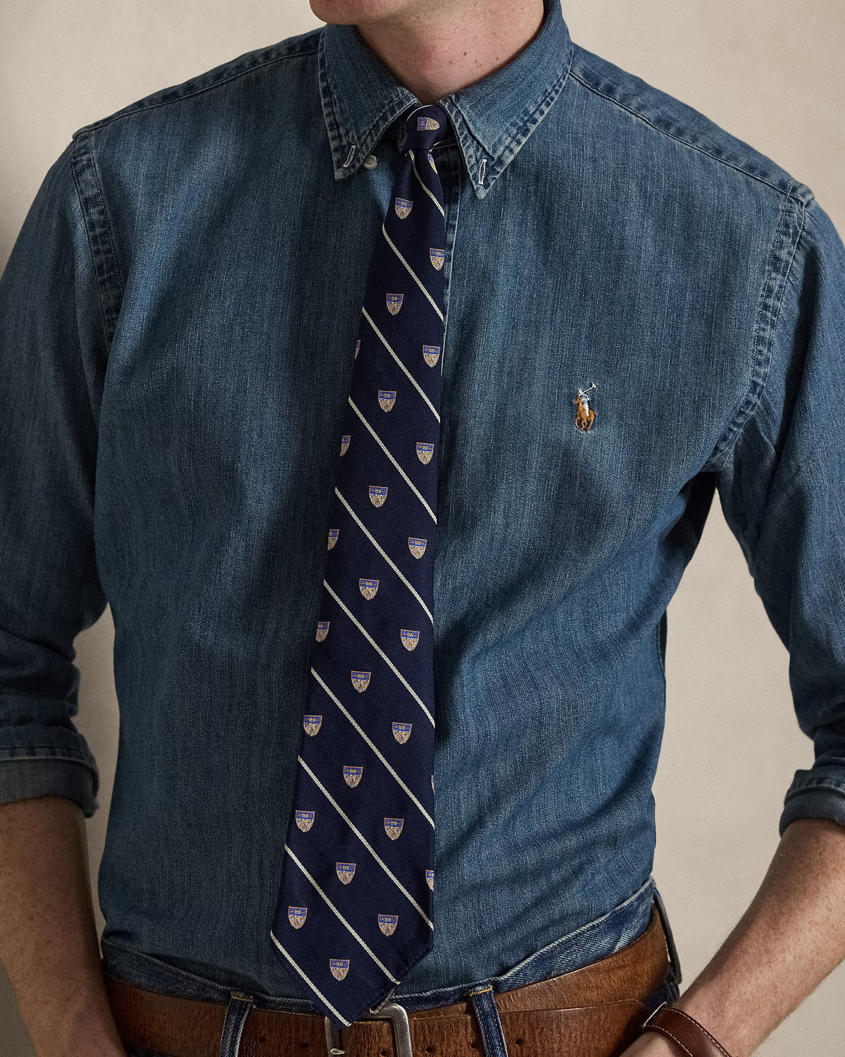 CAMISA M/L RALPH LAUREN HOMBRE DENIM 710792043001