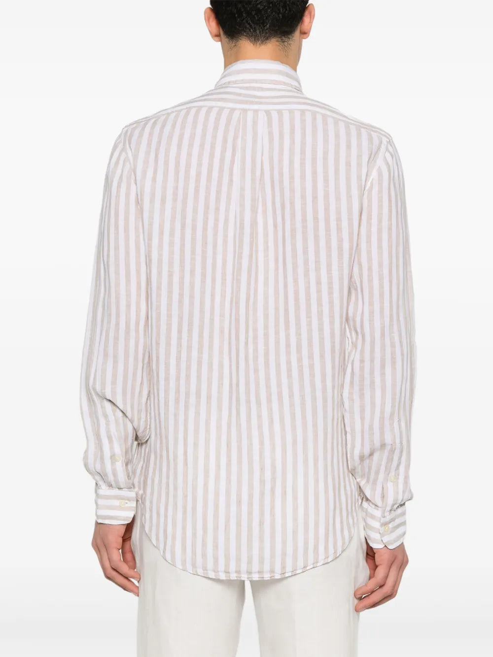 CAMISA M/L RALPH LAUREN HOMBRE 5138C COASTAL BEIGE/WHITE 710969636002