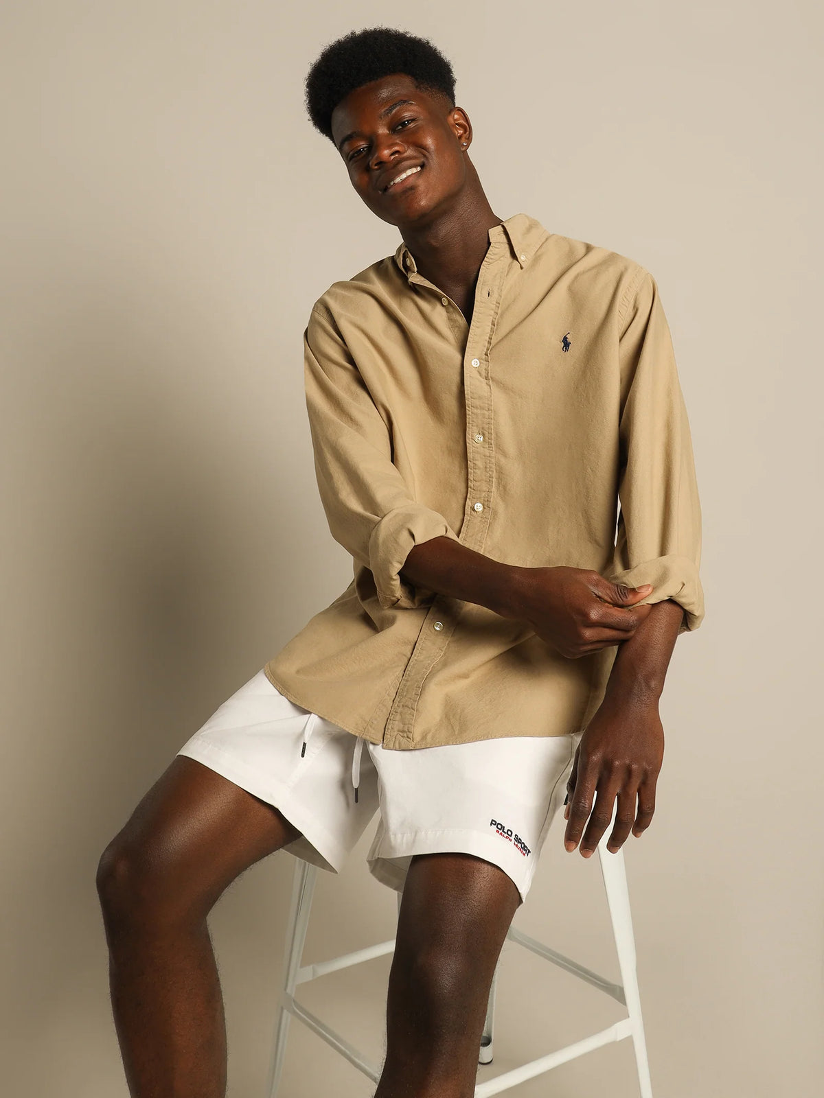 CAMISA M/L RALPH LAUREN HOMBRE SURREY TAN 710805564005
