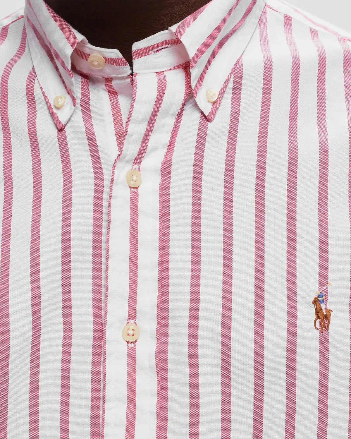 CAMISA M/L RALPH LAUREN HOMBRE 5149B PINK/WHITE 710906622002