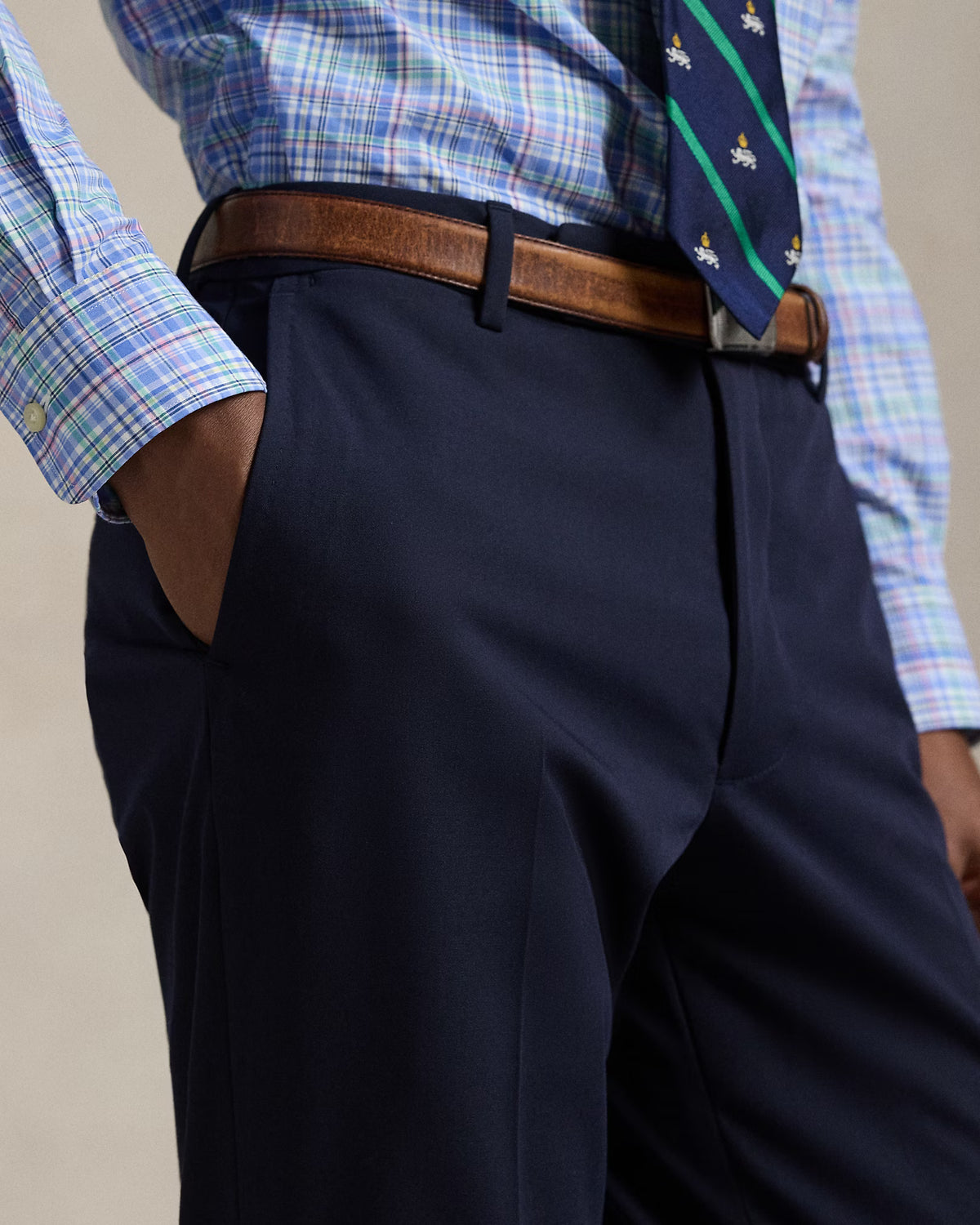 PANTALON LARGO RALPH LAUREN HOMBRE NAVY 715920214003