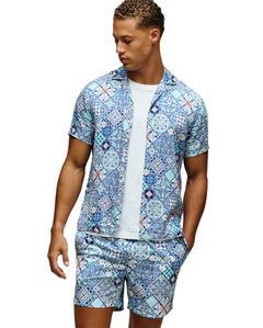 PSYCHO BUNNY CAMISAS HOMBRE AZUL