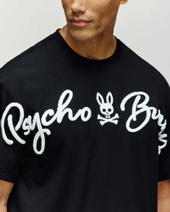 PSYCHO BUNNY CAMISETAS HOMBRE NEGRO