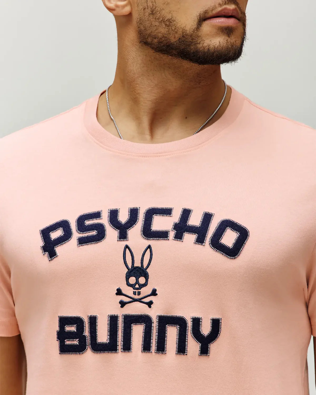 CAMISETA ROSADA PARA HOMBRE PSYCHO BUNNY MODERNA