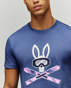 PSYCHO BUNNY CAMISETAS HOMBRE AZUL