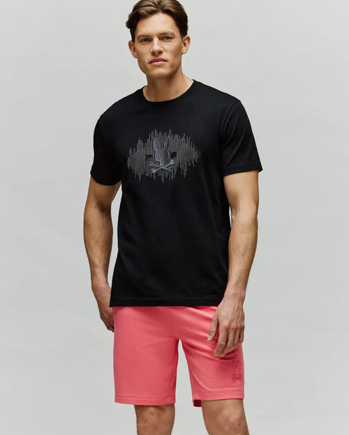 PSYCHO BUNNY CAMISETAS HOMBRE NEGRO