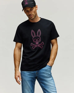 PSYCHO BUNNY CAMISETAS HOMBRE NEGRO