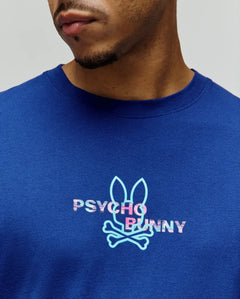 PSYCHO BUNNY CAMISETAS HOMBRE AZUL