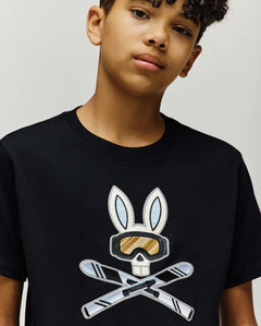 PSYCHO BUNNY CAMISETAS NIÑO NEGRO