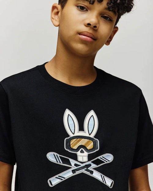 PSYCHO BUNNY CAMISETAS NIÑO NEGRO