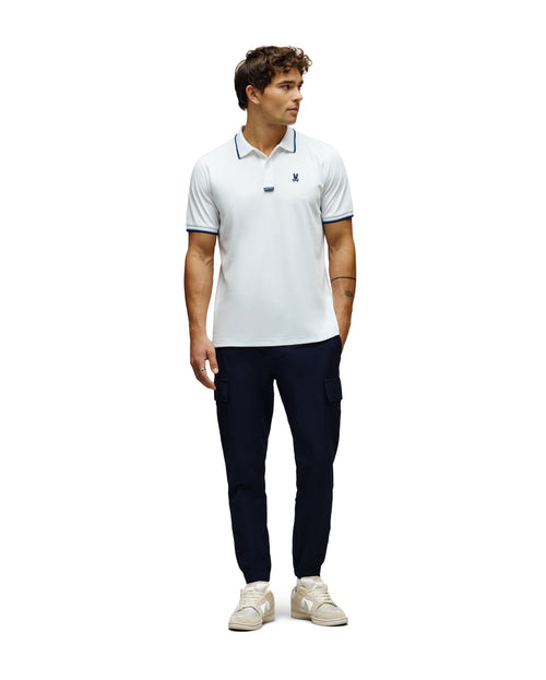 PSYCHO BUNNY CAMISETA TIPO POLO HOMBRE BLANCO