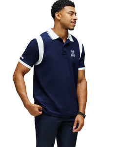 PSYCHO BUNNY CAMISETA TIPO POLO HOMBRE AZUL