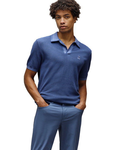 PSYCHO BUNNY CAMISETA TIPO POLO HOMBRE AZUL