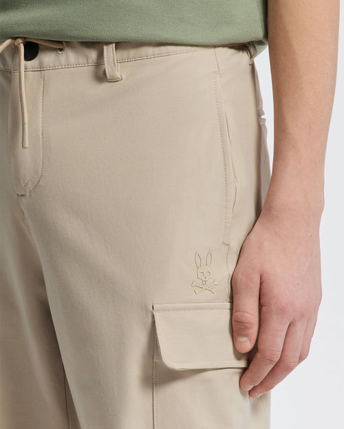 PSYCHO BUNNY PANTALON NIÑO BEIGE