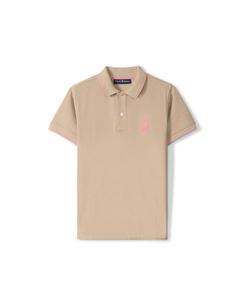 psycho bunny polo manga corta niño fantasia beige