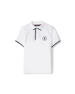 psycho bunny polo manga corta niño fantasia blanco