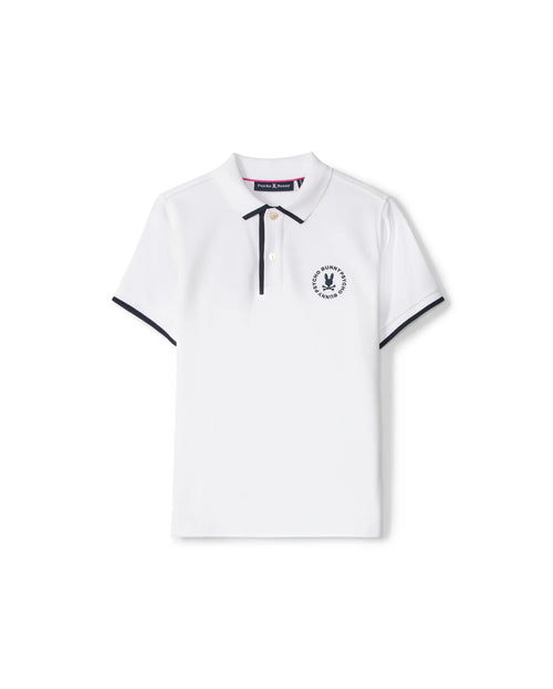 psycho bunny polo manga corta niño fantasia blanco