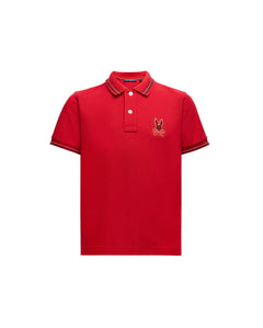 psycho bunny polo manga corta niño fantasia rojo