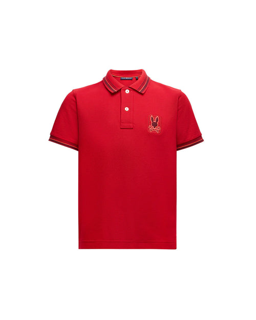 psycho bunny polo manga corta niño fantasia rojo