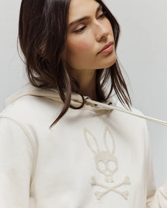PSYCHO BUNNY SUDADERAS DAMA BLANCO
