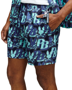 PSYCHO BUNNY TRAJES DE BAÑO HOMBRE AZUL