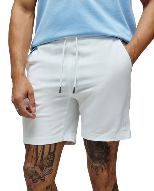 PSYCHO BUNNY BERMUDA TENCEL STRETCH WILLIS PARA CABALLERO HOMBRE BLANCO B6R584F200100