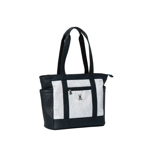 BOLSO PSYCHO BUNNY PARA HOMBRE COLOR BLANCO PBMG6AB5WHT
