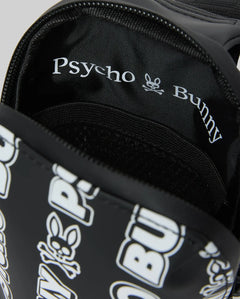 BOLSO PSYCHO BUNNY PARA HOMBRE COLOR NEGRO MO2400096001