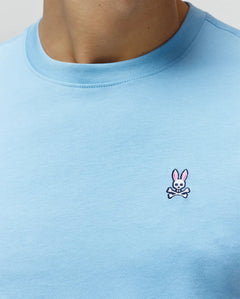 PSYCHO BUNNY CAMISETA CLÁSICA CUELLO REDONDO PARA CABALLERO HOMBRE AZUL B6U014F200407