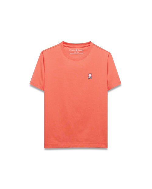 T-SHIRT PSYCHO BUNNY PARA NIÑO COLOR NARANJA B0U014F200660