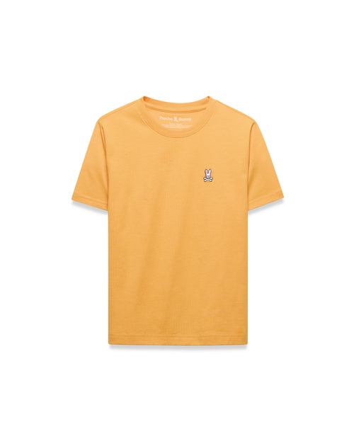 T-SHIRT PSYCHO BUNNY PARA NIÑO COLOR AMARILLO B0U014F200807