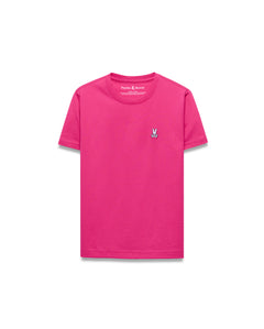 T-SHIRT PSYCHO BUNNY PARA NIÑO COLOR ROSADO B0U014F200665