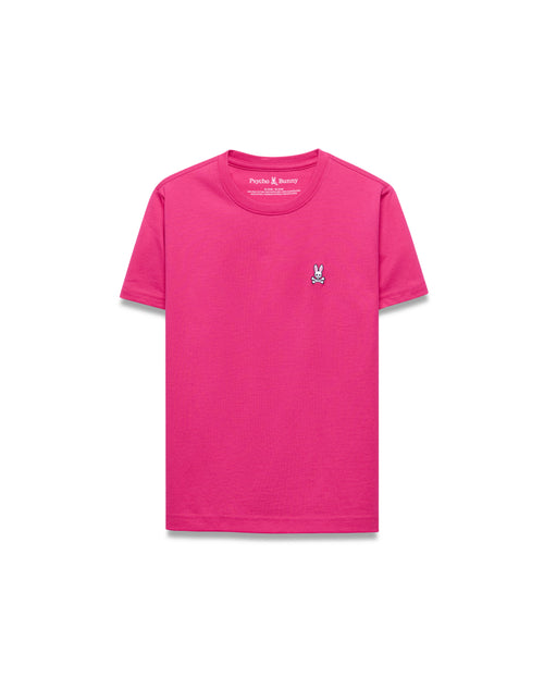 T-SHIRT PSYCHO BUNNY PARA NIÑO COLOR ROSADO B0U014F200665
