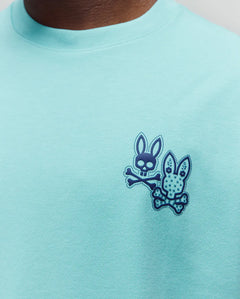 T-SHIRT PSYCHO BUNNY PARA HOMBRE COLOR AZUL MT0200233409