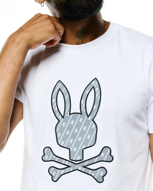CAMISETA PSYCHO BUNNY PARA CABALLERO COLOR BLANCO