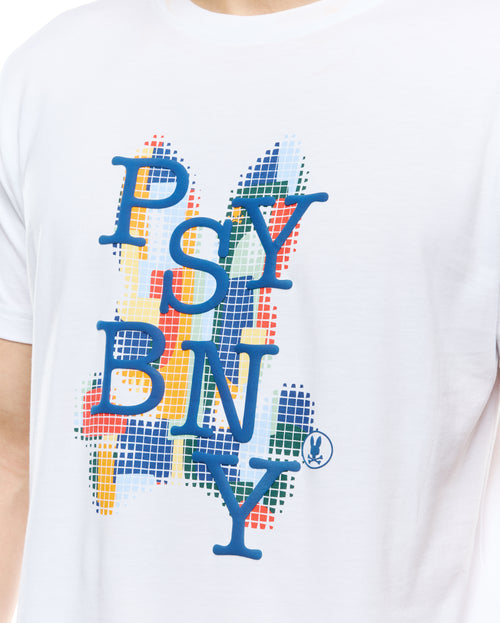 CAMISETA PSYCHO BUNNY PARA CABALLERO COLOR BLANCO