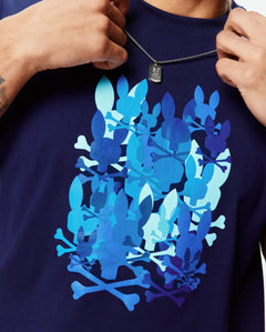 T-SHIRT PSYCHO BUNNY PARA HOMBRE COLOR AZUL MT0200285402