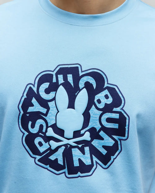 T-SHIRT PSYCHO BUNNY PARA HOMBRE COLOR AZUL MT0200219407